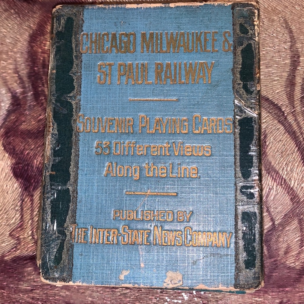1900’s Chicago Milwaukee and Saint Paul Railway playing cards